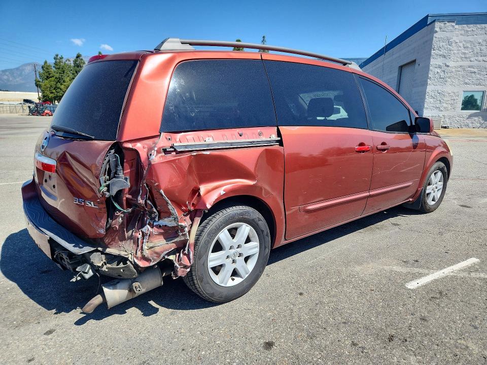 52541306 :رقم المزاد ، 5N1BV28U34N344424 vin ، 2004 Nissan Quest مزاد بيع