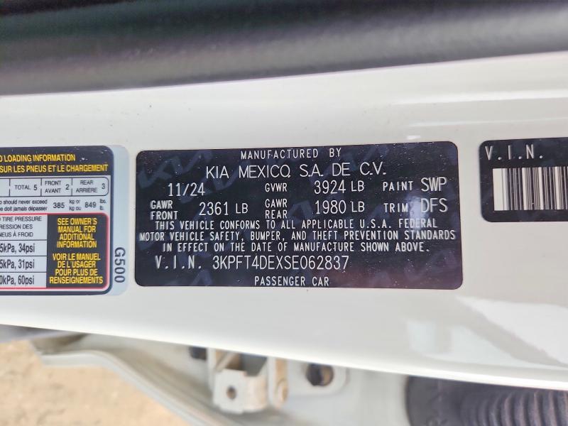 Продажа на аукционе авто 2025 Kia K4, vin: 3KPFT4DEXSE062837, номер лота: 54765936