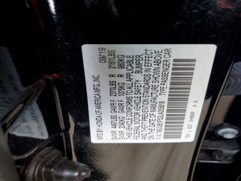 Aukcja sprzedaży 2020 Acura Tlx, vin: 19UUB1F52LA005818, numer aukcji: 52587426