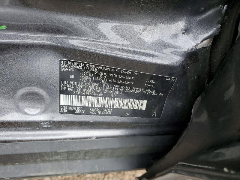 Aukcja sprzedaży 2024 Toyota Rav4, vin: 2T3F1RFV8RC447264, numer aukcji: 52390146