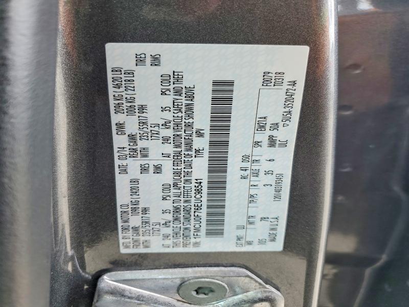 Продаж на аукціоні авто 2014 Ford Escape, vin: 1FMCU0F76EUC98541, номер лоту: 52861726