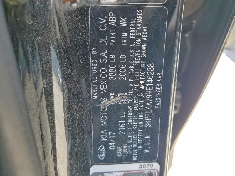 Продаж на аукціоні авто 2017 Kia Forte, vin: 3KPFL4A79HE146288, номер лоту: 52535966