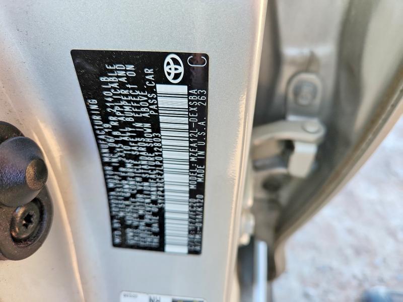 Aukcja sprzedaży 2020 Toyota Corolla, vin: 5YFP4RCE7LP012803, numer aukcji: 54928916