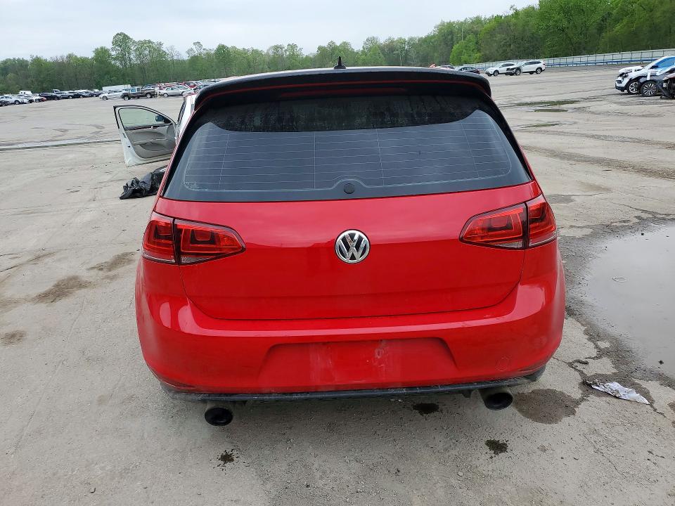 52176086 :رقم المزاد ، 3VWYT7AU1FM057329 vin ، 2015 Volkswagen Gti مزاد بيع