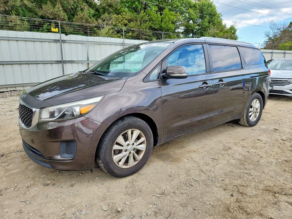 2016 Kia Sedona მანქანა იყიდება აუქციონზე, vin: KNDMB5C10G6165972, აუქციონის ნომერი: 53904106