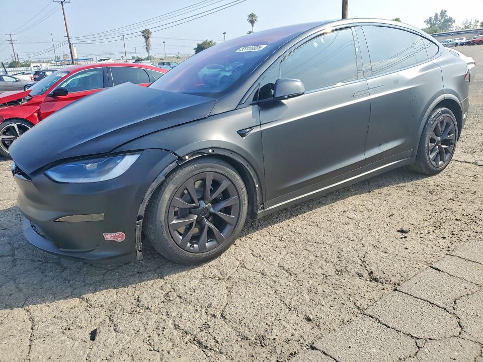 53100836 :رقم المزاد ، 7SAXCDE55RF457406 vin ، 2024 Tesla Model X مزاد بيع