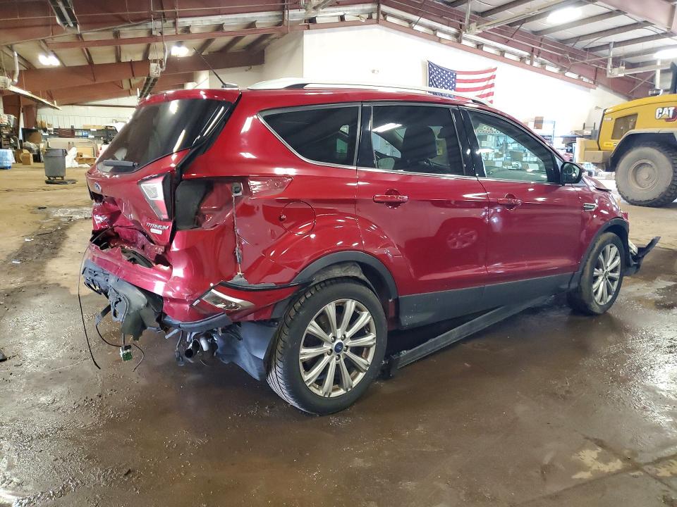 2017 Ford Escape მანქანა იყიდება აუქციონზე, vin: 1FMCU0J95HUB96418, აუქციონის ნომერი: 52057706