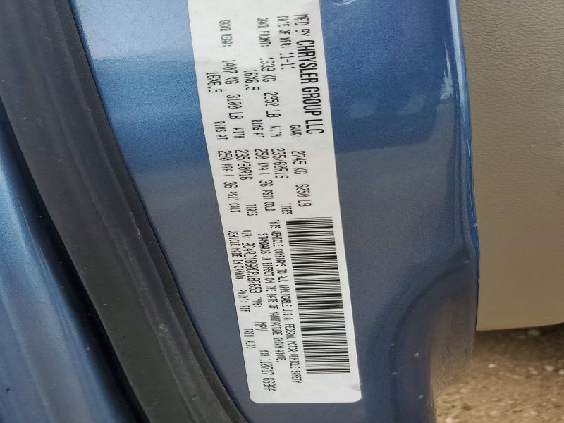 Продаж на аукціоні авто 2012 Chrysler Town & Country, vin: 2C4RC1BG0CR187653, номер лоту: 51810156