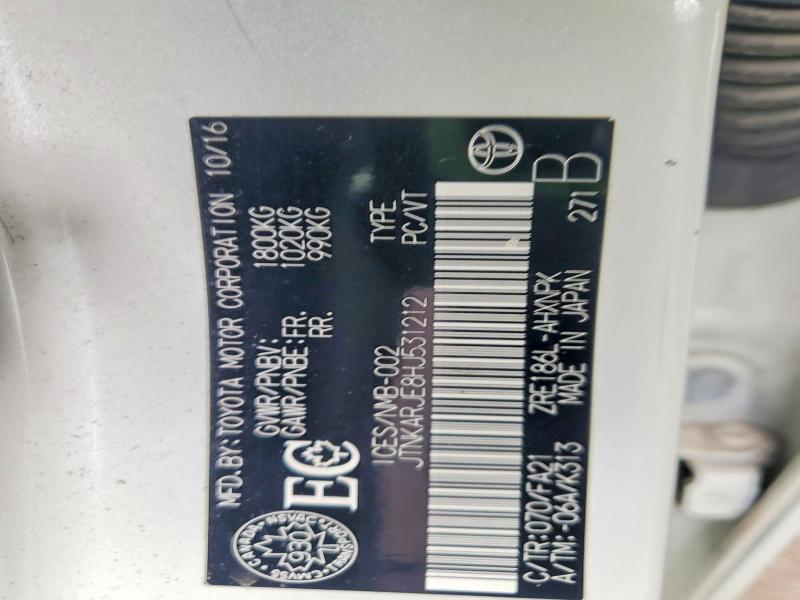 Aukcja sprzedaży 2017 Toyota Corolla Im, vin: JTNKARJE8HJ531212, numer aukcji: 51982796