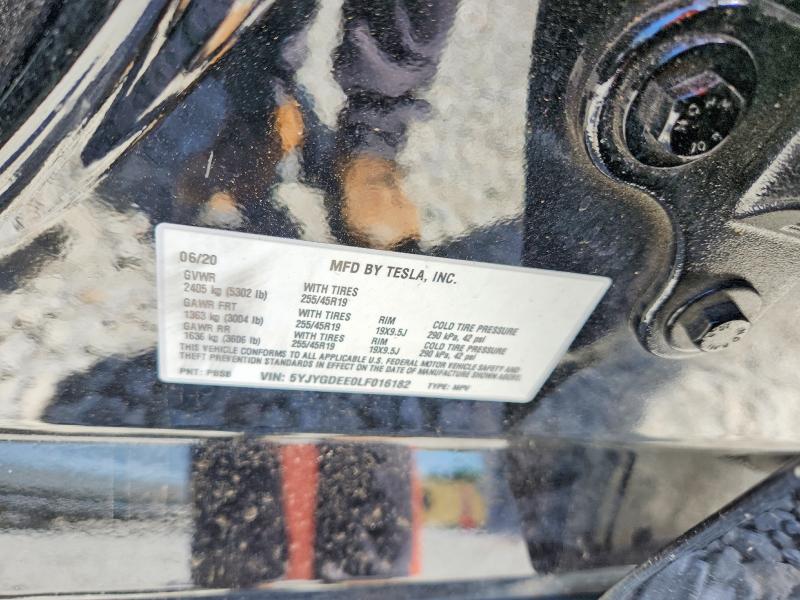 Продажа на аукционе авто 2020 Tesla Model Y, vin: 5YJYGDEE0LF016182, номер лота: 54355016