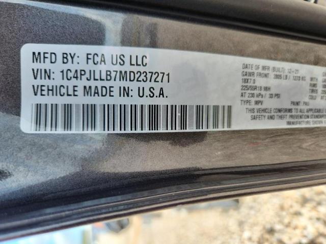 Aukcja sprzedaży 2021 Jeep Cherokee, vin: 1C4PJLLB7MD237271, numer aukcji: 52682296