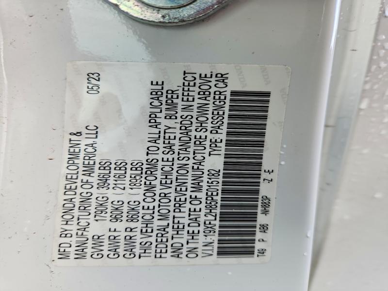 Aukcja sprzedaży 2023 Honda Civic, vin: 19XFL2H85PE015182, numer aukcji: 52915306