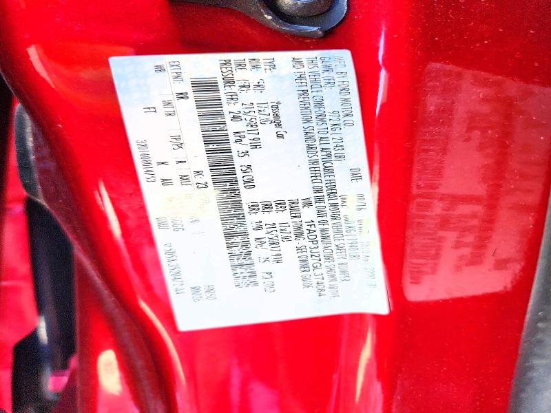 Aukcja sprzedaży 2016 Ford Focus, vin: 1FADP3J27GL374084, numer aukcji: 52872626