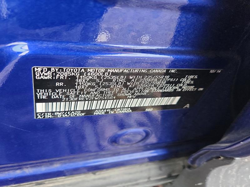 Aukcja sprzedaży 2015 Toyota Rav4, vin: 2T3DFREV2FW254564, numer aukcji: 55043206