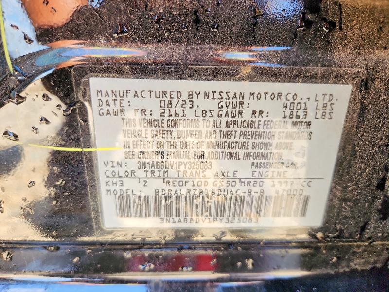 Aukcja sprzedaży 2023 Nissan Sentra, vin: 3N1AB8DV1PY325083, numer aukcji: 53915346