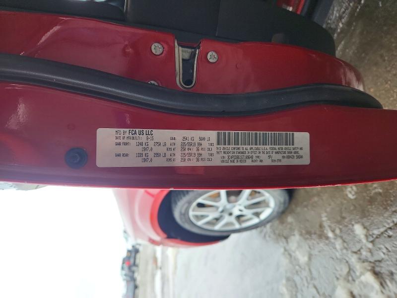 52521676 :رقم المزاد ، 3C4PDDBG1GT109648 vin ، 2016 Dodge Journey مزاد بيع