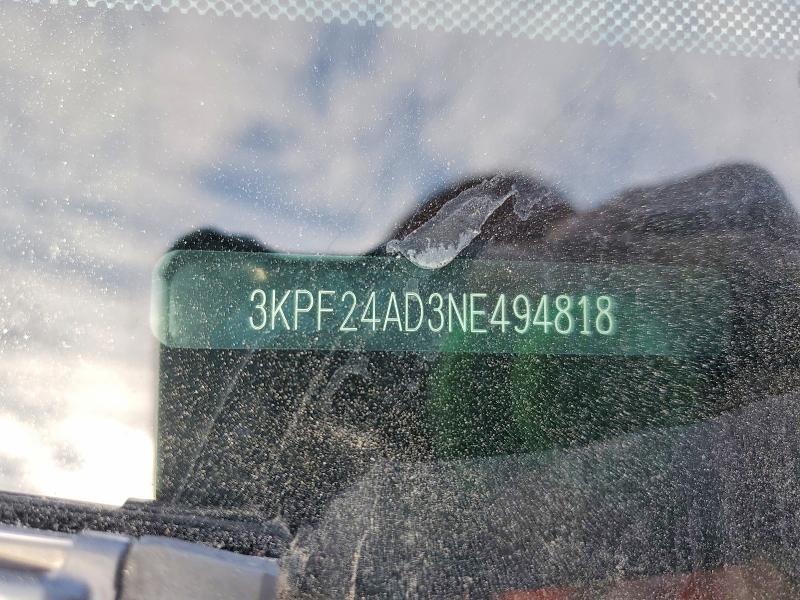 55365096 :رقم المزاد ، 3KPF24AD3NE494818 vin ، 2022 Kia Forte مزاد بيع