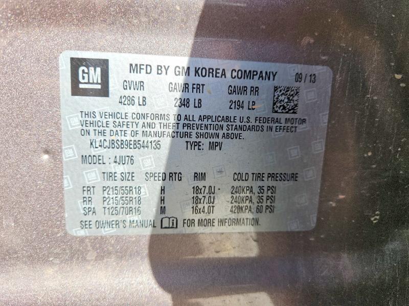 Продаж на аукціоні авто 2014 Buick Encore, vin: KL4CJBSB9EB544135, номер лоту: 53781556