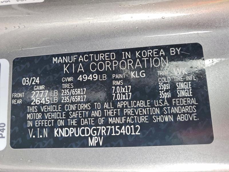 Продаж на аукціоні авто 2024 Kia Sportage, vin: KNDPUCDG7R7154012, номер лоту: 54453826