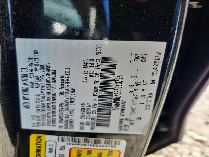 Aukcja sprzedaży 2014 Ford Fusion, vin: 1FA6P0H76E5363796, numer aukcji: 52403336