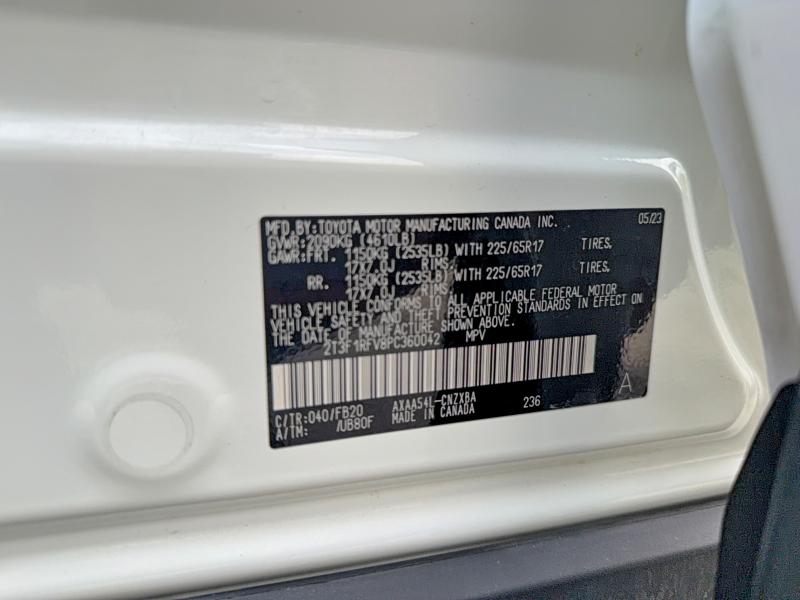 54561336 :رقم المزاد ، 2T3F1RFV8PC360042 vin ، 2023 Toyota Rav4 مزاد بيع