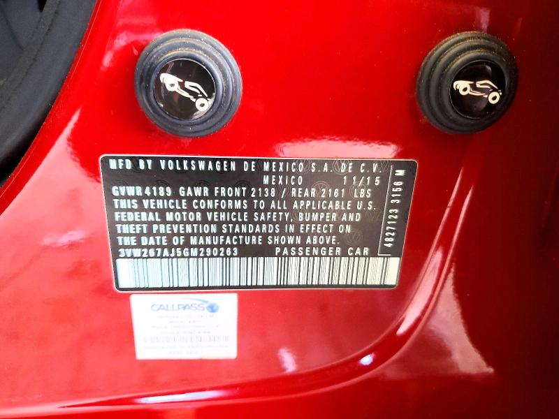 Продаж на аукціоні авто 2016 Volkswagen Jetta, vin: 3VW267AJ5GM290263, номер лоту: 53057616