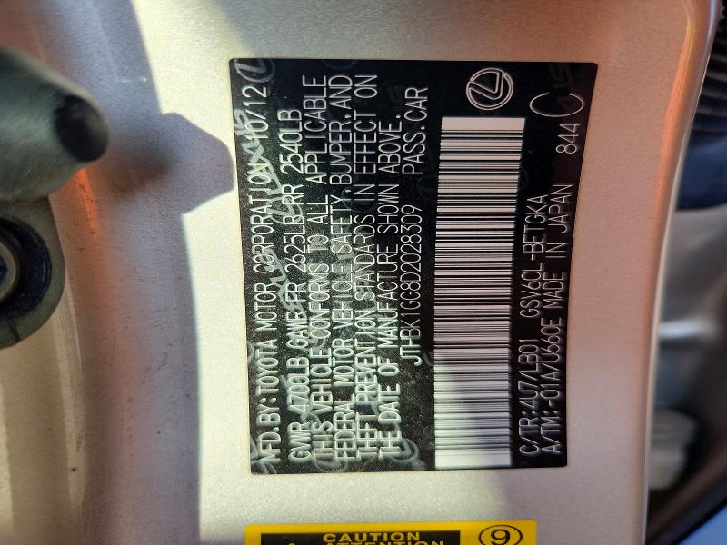 Продаж на аукціоні авто 2013 Lexus Es, vin: JTHBK1GG8D2028309, номер лоту: 54797026