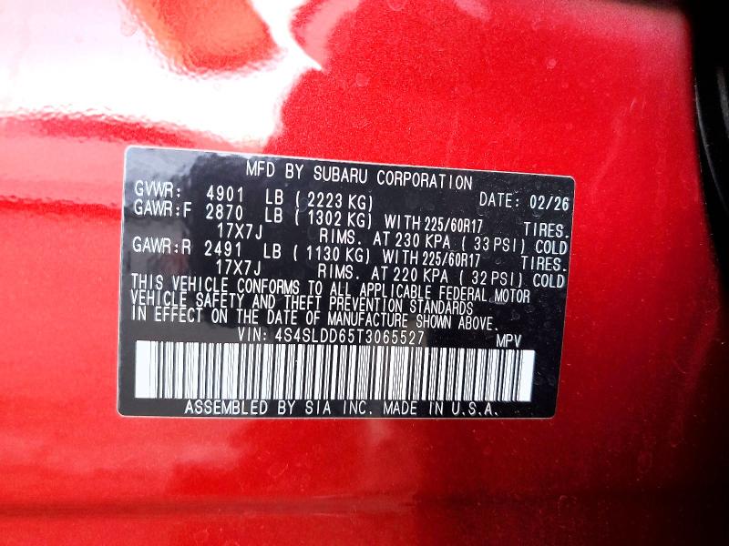 53340286 :رقم المزاد ، 4S4SLDD65T3065527 vin ، 2026 Subaru Forester مزاد بيع