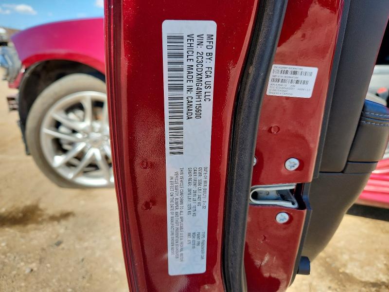 Aukcja sprzedaży 2022 Dodge Charger, vin: 2C3CDXMG4NH115600, numer aukcji: 54639386