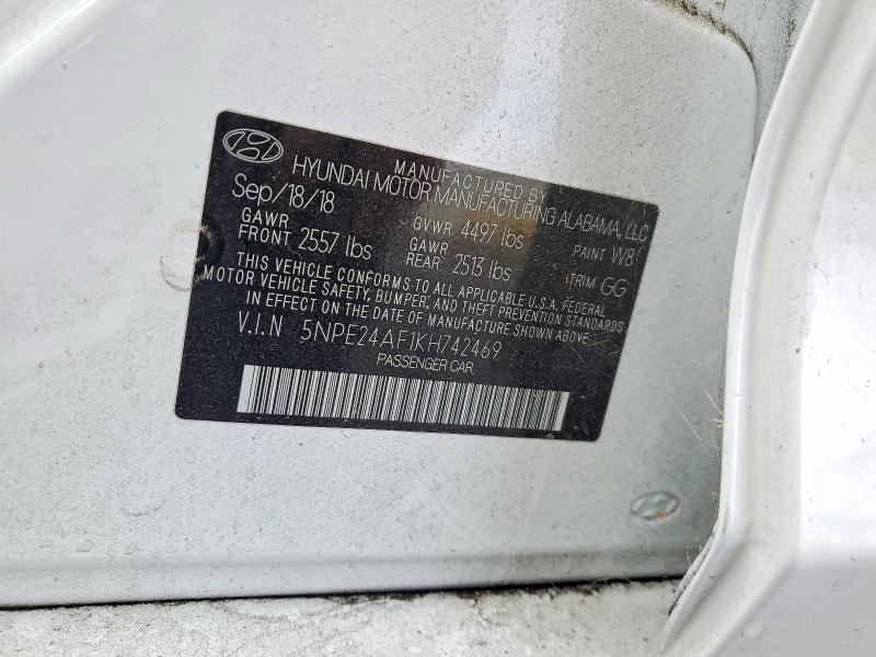 Aukcja sprzedaży 2019 Hyundai Sonata, vin: 5NPE24AF1KH742469, numer aukcji: 55386706