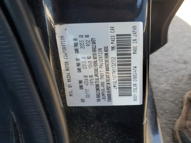 Aukcja sprzedaży 2017 Mazda 6, vin: JM1GL1U57H1132552, numer aukcji: 53993136