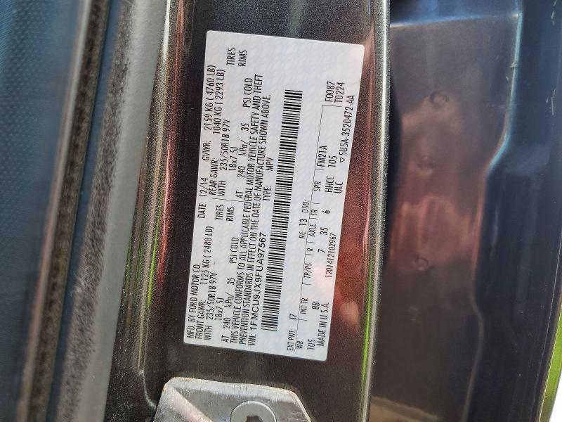 Продаж на аукціоні авто 2015 Ford Escape, vin: 1FMCU9JX9FUA97567, номер лоту: 53880566