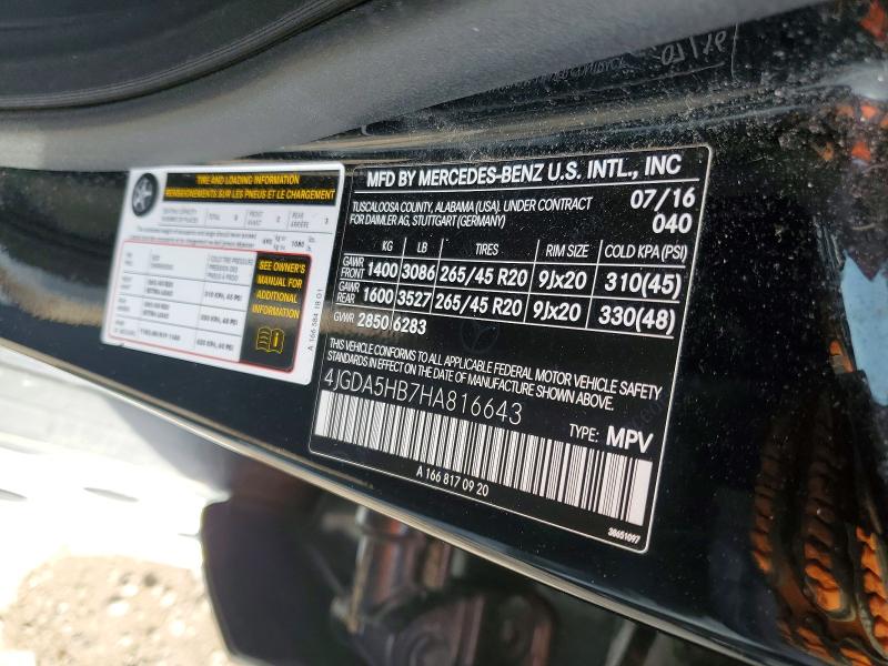 Aukcja sprzedaży 2017 Mercedes-benz Gle, vin: 4JGDA5HB7HA816643, numer aukcji: 52302846