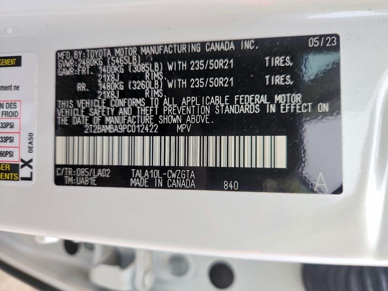 Продаж на аукціоні авто 2023 Lexus Rx 350, vin: 2T2BAMBA9PC012422, номер лоту: 52709146
