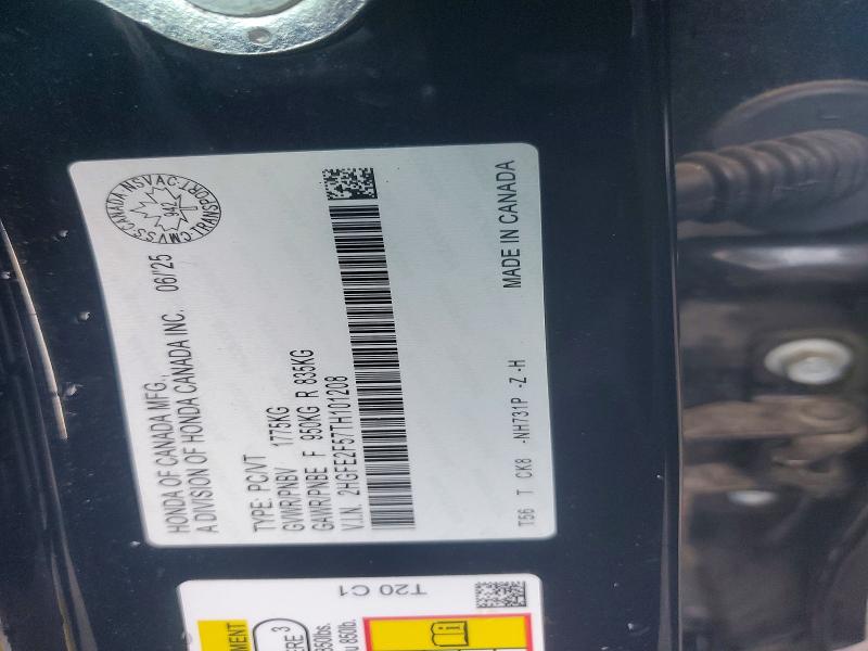 Продажа на аукционе авто 2026 Honda Civic, vin: 2HGFE2F57TH101208, номер лота: 55244056
