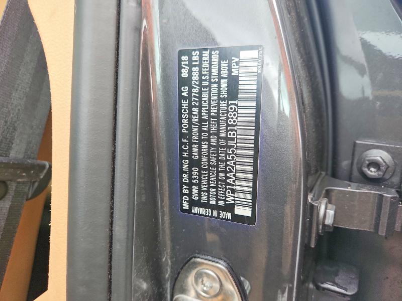 Aukcja sprzedaży 2018 Porsche Macan, vin: WP1AA2A55JLB18891, numer aukcji: 54622796