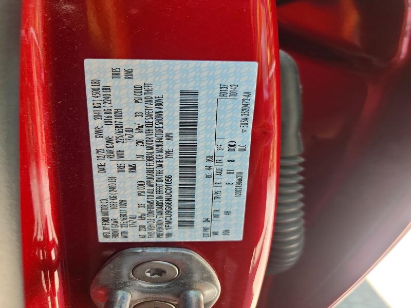 Продажа на аукционе авто 2022 Ford Escape, vin: 1FMCU9G66NUC01056, номер лота: 55128656