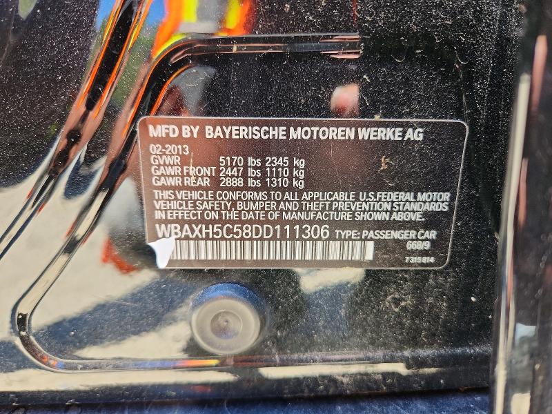 Продажа на аукционе авто 2013 Bmw 528, vin: WBAXH5C58DD111306, номер лота: 52262516