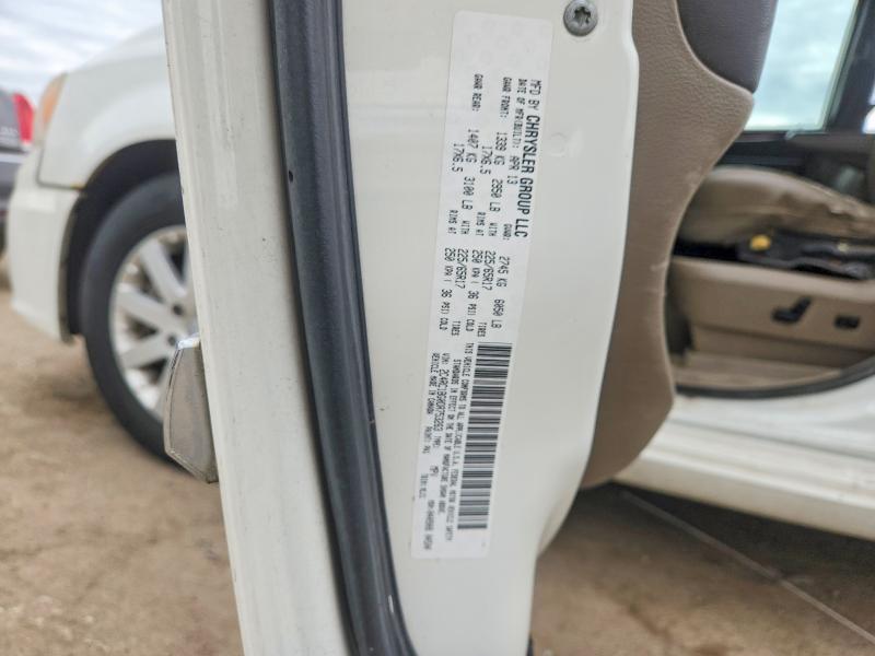 2013 Chrysler Town & Country მანქანა იყიდება აუქციონზე, vin: 2C4RC1BG5DR588309, აუქციონის ნომერი: 54059096