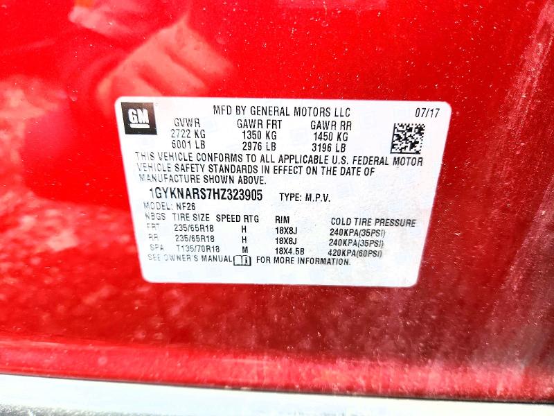 Auction sale of the 2017 Cadillac Xt5, vin: 1GYKNARS7HZ323905, lot number: 52324136