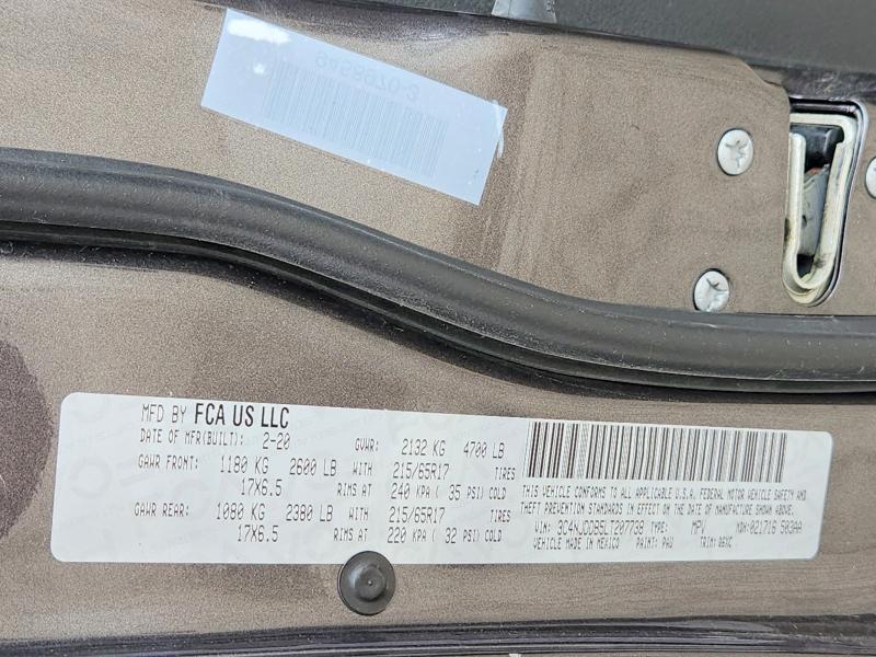 Продажа на аукционе авто 2020 Jeep Compass, vin: 3C4NJDDB5LT207738, номер лота: 54696266