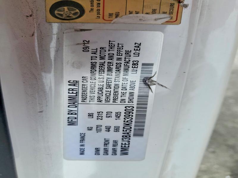 2013 Smart Fortwo მანქანა იყიდება აუქციონზე, vin: WMEEJ3BA5DK639903, აუქციონის ნომერი: 52398716