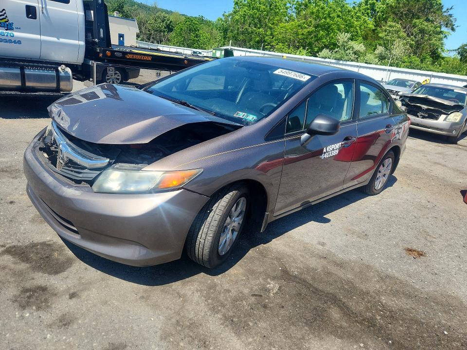 Продажа на аукционе авто 2012 Honda Civic, vin: 19XFB2F57CE021300, номер лота: 54997686