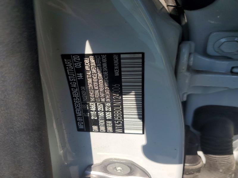 Aukcja sprzedaży 2020 Mercedes-benz Cla, vin: W1K5J5BB0LN124006, numer aukcji: 52038956