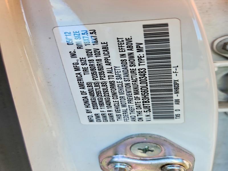 52178076 :رقم المزاد ، 5J8TB3H56DL003483 vin ، 2013 Acura Rdx مزاد بيع