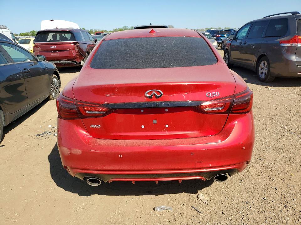 2023 Infiniti Q50 მანქანა იყიდება აუქციონზე, vin: JN1EV7CR2PM542345, აუქციონის ნომერი: 53689726
