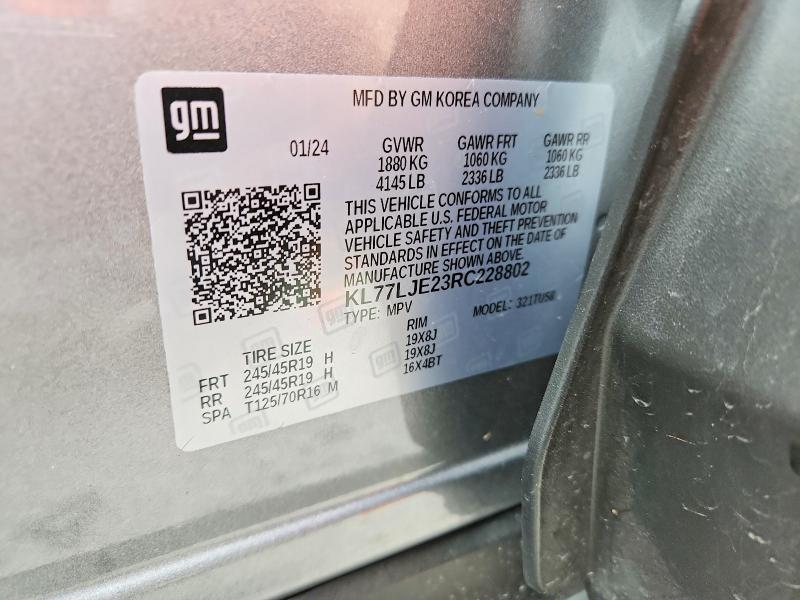 Продажа на аукционе авто 2024 Chevrolet Trax, vin: KL77LJE23RC228802, номер лота: 52726436