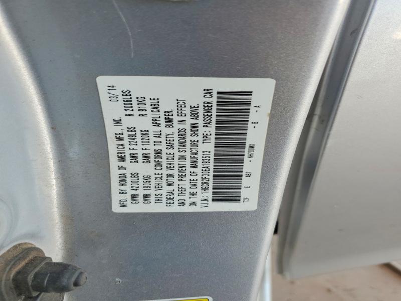 55010946 :رقم المزاد ، 1HGCR2F30EA193513 vin ، 2014 Honda Accord مزاد بيع