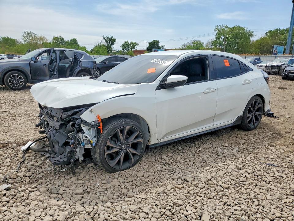 53007706 :رقم المزاد ، SHHFK7H44JU237418 vin ، 2018 Honda Civic مزاد بيع