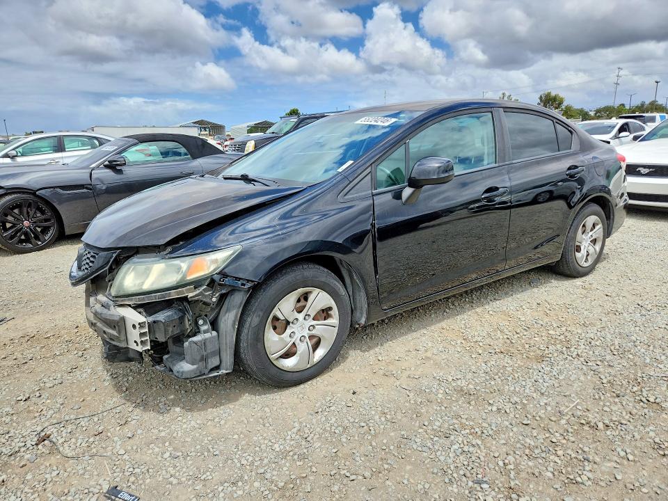 55224246 :رقم المزاد ، 19XFB2F51DE212261 vin ، 2013 Honda Civic Lx مزاد بيع